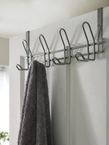 Silver Over Door Hook Shower Accessory 18x45x12.5cm