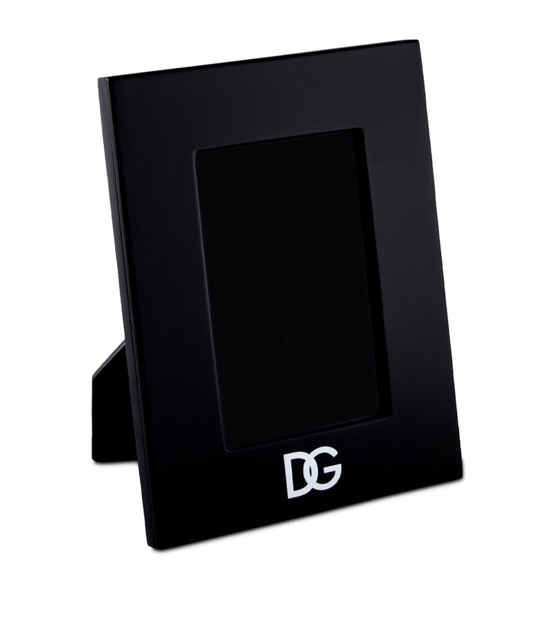 Dolce&Gabbana Casa Lacquered Wood Logo Photo Frame 8.7 x 6.7 inches - British product