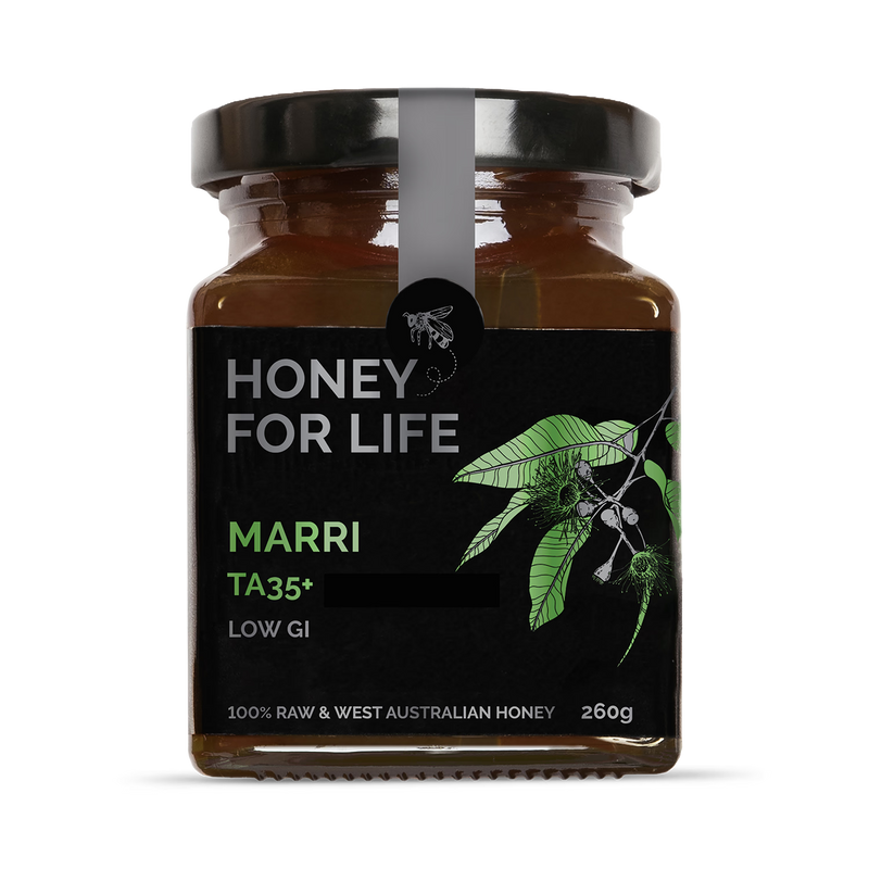 Honey for Life Marri TA35+ Honey Raw West Australian Honey 260g