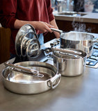 Joseph Joseph Space Steel Folding-Handle 5-Piece Cookware Set, UK version