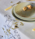 Alexandre Turpault Linen Botanical Tablecloth (170cm x 380cm)