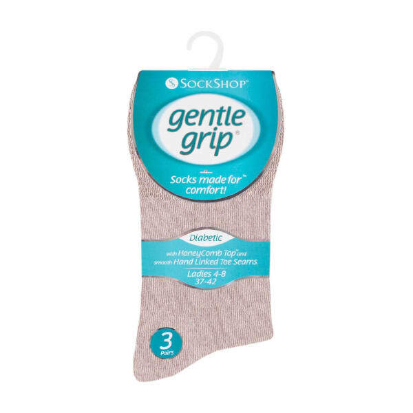 Gentle Grip ladies diabetic socks 6 pairs, UK version