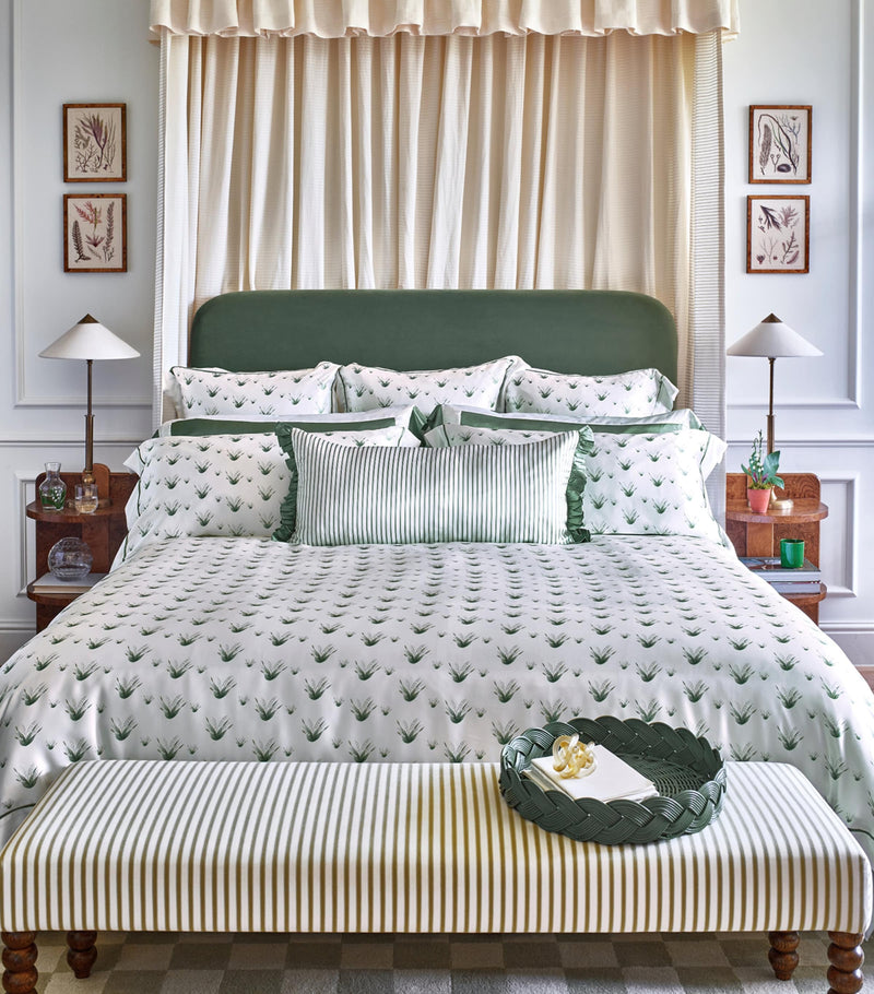 Gingerlily x Memo Press silk duvet cover Lily of the Valley 225cm x 220cm, UK version