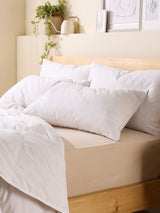 Snuggledown Scandi Down Medium Back Sleeper White Pillows 2 Pack