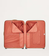 Check-In Suitcase with Compartmentalised Interior and Accessory Bags, 82cm Height