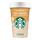 Starbucks Vanilla Macchiato Iced Coffee, Plant-Based Drink 220ml GOODS Sainsburys