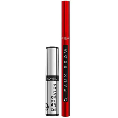 L'Oreal Paris Brow Lamination Faux Brow Duo Set Soft Black