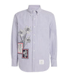 Lightweight Cotton Satin Hooded Overshirt with Detachable Hood