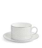 Fine Bone China Mug with Pastel Geometric Print