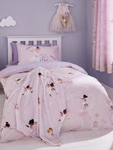 Catherine Lansfield Pink Dancing Fairies Reversible Duvet Cover Set