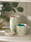 Set of 3 Sage Green Chicken Stacking Storage Jars