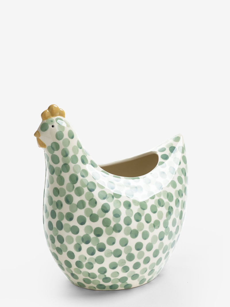 Sage Green Pat the Chicken Utensil Pot
