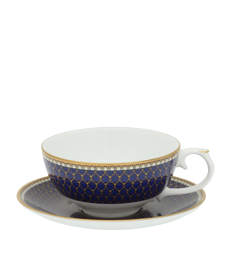 Halcyon Days Antler Trellis tea set, UK version