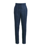 Slim-Fit Coloured Denim Biker Trousers with Multiple Zipped Pockets