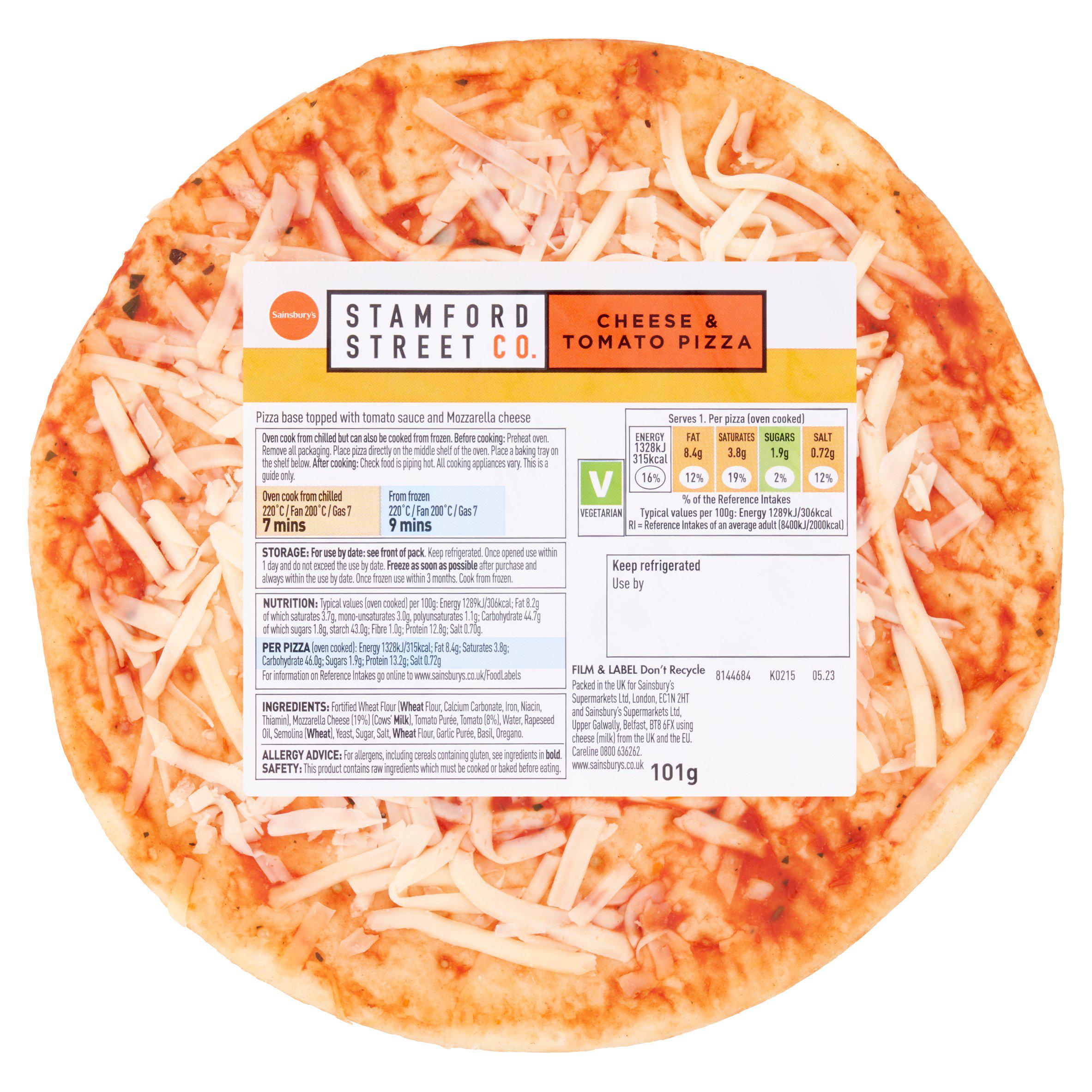 Stamford Street Co. Cheese & Tomato Pizza 101g GOODS Sainsburys