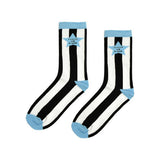 Adult star stripe text socks size 8-11 - British product