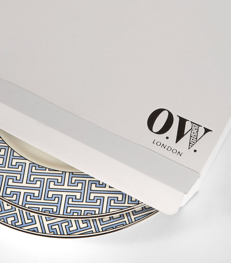 O.W.London Set of 2 Maze Dinner Plates (26cm)