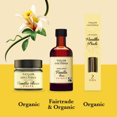 Taylor & Colledge Organic Vanilla Pods 2 Pods (British brand)