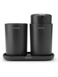 Brabantia dark grey bathroom accessories set of 3 - British product