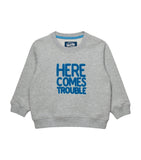 Trotters infant sweatshirt Here Comes Trouble 3-24 months (British brand)