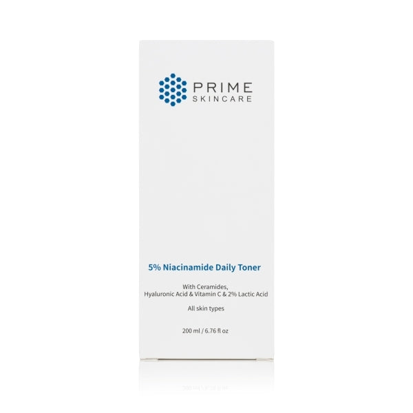 Prime Skincare 5% Niacinamide Daily Toner 200ml, imported from the UK
