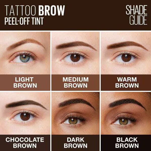 Maybelline Brow Gel Tint Medium Brown, imported from the UK