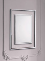 Laura Ashley Clear Evie Rectangular Wall Mirror 100cm x 80cm
