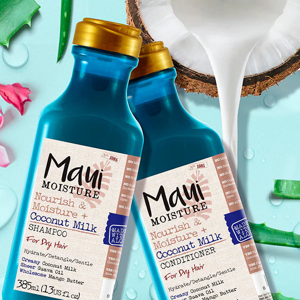 Maui Moisture Coconut Milk Conditioner, imported from the UK