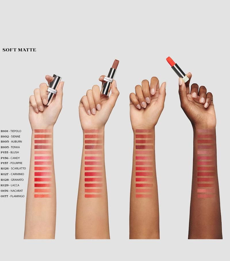 Prada Beauty Monochrome Soft Matte Lipstick Refill, imported from the UK