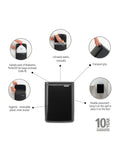 Brabantia Black Bo waste bin 7L - British product