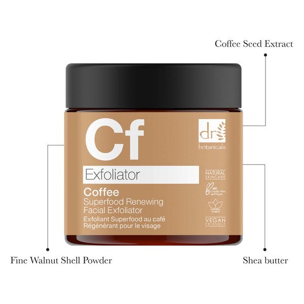 Dr Botanicals Coffee Facial Exfoliator 60ml - British product