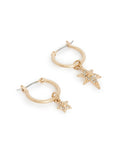 Celestial Star Dangling Huggie Earrings with Click Closure