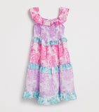 Marie Raxevsky paisley print shirred sleeveless dress for children 2-12 years, imported from the UK
