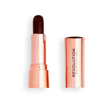 Revolution Satin Kiss Lipstick TGFI Dark Red Toned Brown Makeup