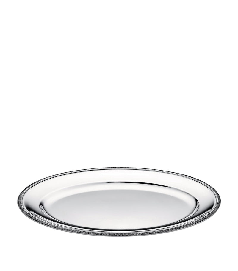 Christofle Silver-Plated Malmaison Oval Platter (45cm)