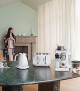 Four-Slot Toaster with Extra Lift Function and Compact Design