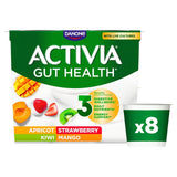 Activia Mango Strawberry Kiwi & Apricot Multipack Fruit Yoghurt 8 x 115g - McGrocer