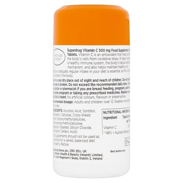 Superdrug Vitamin C 500mg 90 Pack GOODS Superdrug