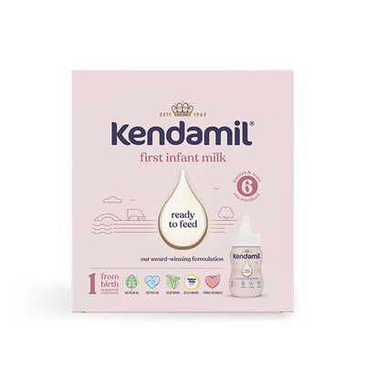 Kendamil Lait pour Nourrissons Prêt à l'emploi dès la naissance Formule 6 x 70ml