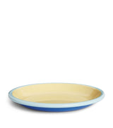 Enamel Plate in Assorted Bright Colours 18cm
