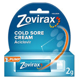 Zovirax Cold Sore Cream Aciclovir 2g Pump