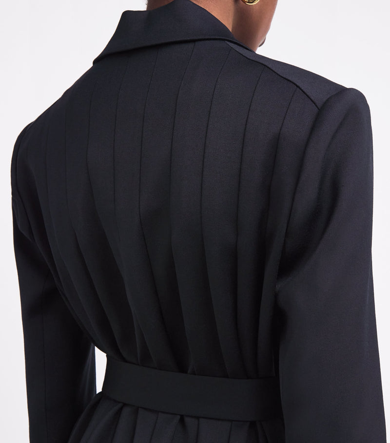 Maje pleated belted blazer, imported from the UK