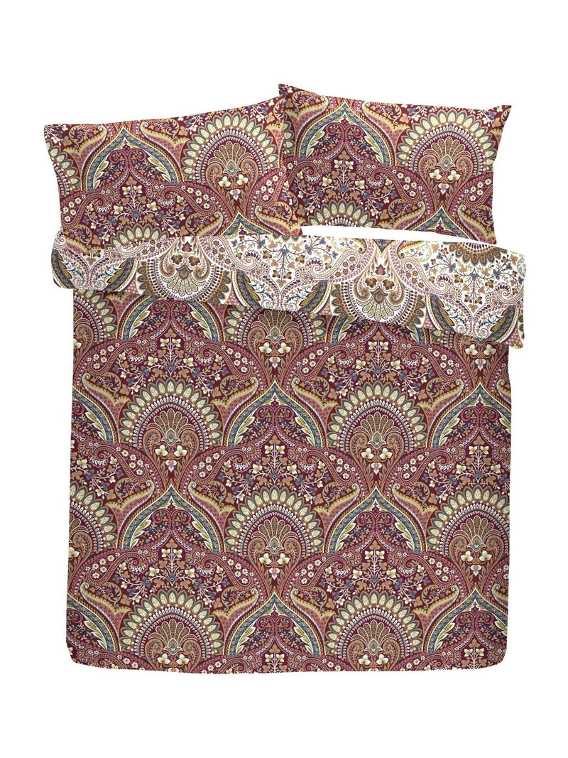 Dreams & Drapes White Palais Damask duvet cover and pillowcase set - British product