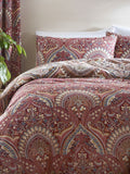 Dreams & Drapes White Palais Damask duvet cover and pillowcase set - British product