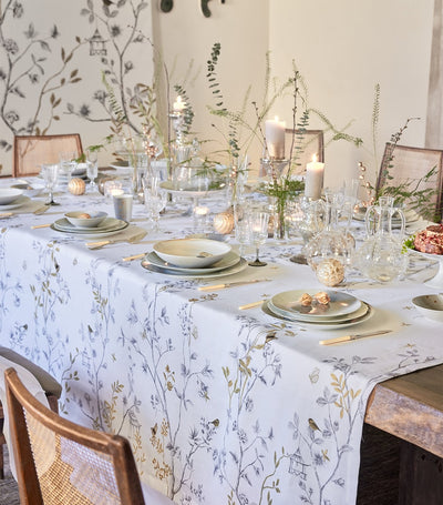Linen Botanical Tablecloth 170cm x 250cm