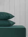 Green dark deep fitted bed sheet, UK version
