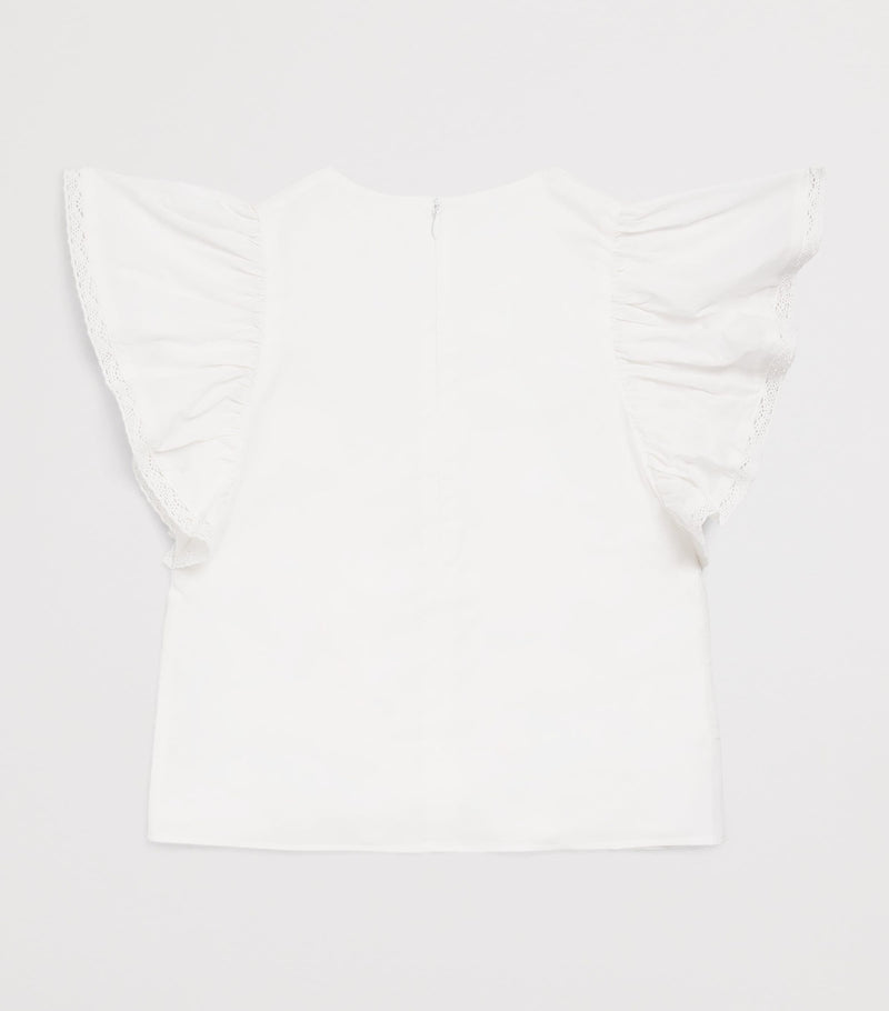 Tartine et Chocolat Cotton Lace-Trim Children's Blouse 2-12 Years (British brand)