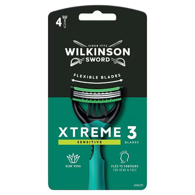 Wilkinson Sword Xtreme 3 Sensitive Disposable Razors 4 Pack