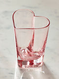 Pink heart tumbler glasses set of 2 (British brand)