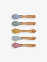 JoJo Maman Bébé Multi 5-Pack Bamboo Weaning Spoons